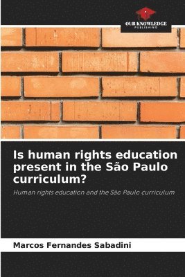 Is human rights education present in the So Paulo curriculum? 1