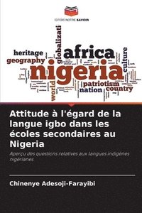 bokomslag Attitude  l'gard de la langue igbo dans les coles secondaires au Nigeria