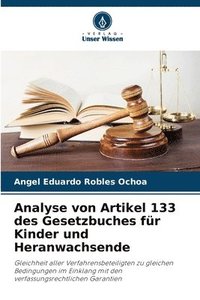 bokomslag Analyse von Artikel 133 des Gesetzbuches fr Kinder und Heranwachsende