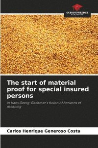 bokomslag The start of material proof for special insured persons