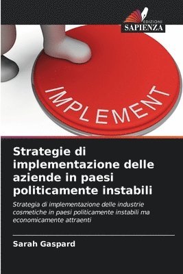 bokomslag Strategie di implementazione delle aziende in paesi politicamente instabili