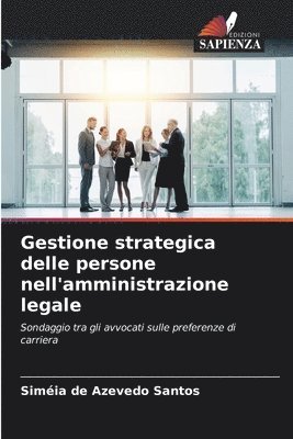 bokomslag Gestione strategica delle persone nell'amministrazione legale