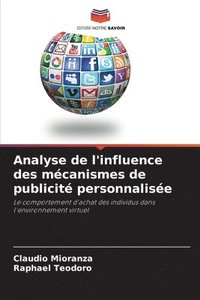 bokomslag Analyse de l'influence des mcanismes de publicit personnalise