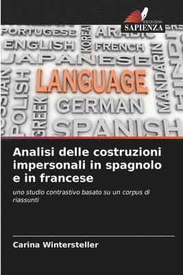 bokomslag Analisi delle costruzioni impersonali in spagnolo e in francese