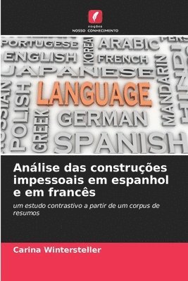 bokomslag Anlise das construes impessoais em espanhol e em francs