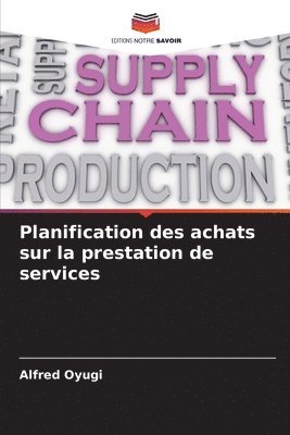 bokomslag Planification des achats sur la prestation de services