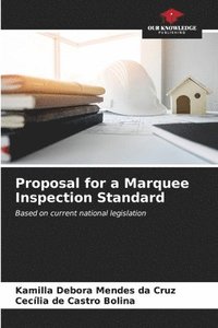 bokomslag Proposal for a Marquee Inspection Standard