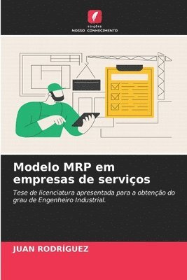 Modelo MRP em empresas de servios 1