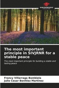 bokomslag The most important principle in SIVJRNR for a stable peace