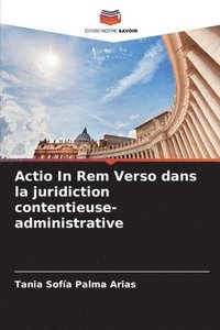 bokomslag Actio In Rem Verso dans la juridiction contentieuse-administrative