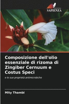 Composizione dell'olio essenziale di rizoma di Zingiber Cernuum e Costus Speci 1