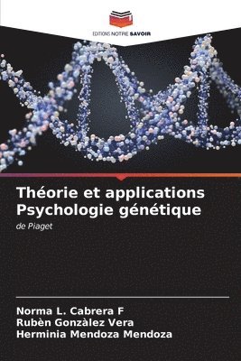 bokomslag Thorie et applications Psychologie gntique