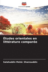 bokomslag tudes orientales en littrature compare