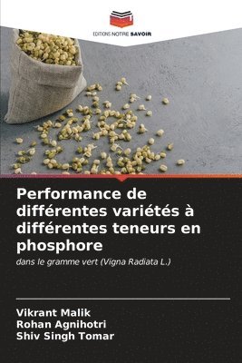 Performance de diffrentes varits  diffrentes teneurs en phosphore 1