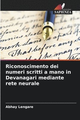 Riconoscimento dei numeri scritti a mano in Devanagari mediante rete neurale 1