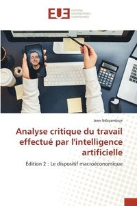 bokomslag Analyse critique du travail effectué par l'intelligence artificielle