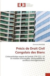 bokomslag Prcis de Droit Civil Congolais des Biens