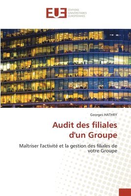 bokomslag Audit des filiales d'un Groupe