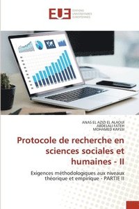 bokomslag Protocole de recherche en sciences sociales et humaines - II