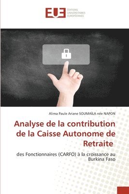 bokomslag Analyse de la contribution de la Caisse Autonome de Retraite