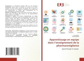 bokomslag Apprentissage en equipe dans l'enseignement de la pharmacovigilance