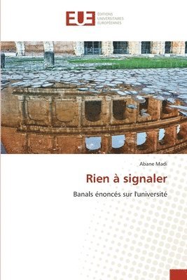 Rien à signaler