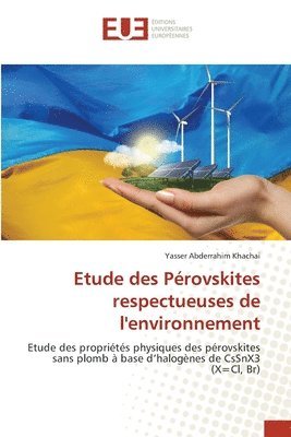 bokomslag Etude des Pérovskites respectueuses de l'environnement