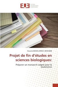 bokomslag Projet de fin d'tudes en sciences biologiques