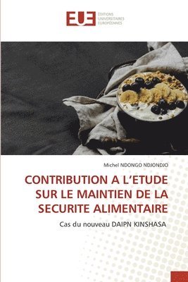 bokomslag Contribution a l'Etude Sur Le Maintien de la Securite Alimentaire