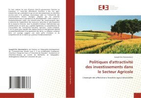 bokomslag Politiques d'attractivit des investissements dans le Secteur Agricole