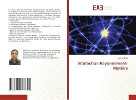 Hédi Fitouri - Interaction Rayonnement-Matière, Häftad