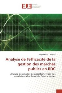 bokomslag Analyse de l'efficacité de la gestion des marchés publics en RDC