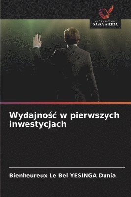 bokomslag Wydajno?c w pierwszych inwestycjach