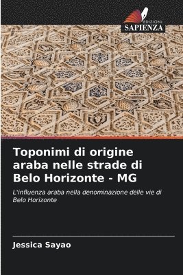 bokomslag Toponimi di origine araba nelle strade di Belo Horizonte - MG