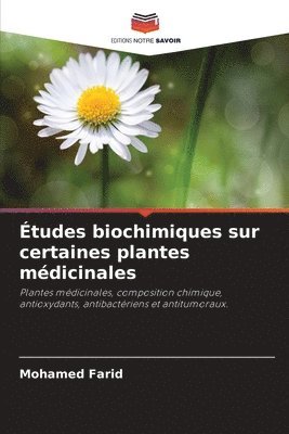 bokomslag Études biochimiques sur certaines plantes médicinales