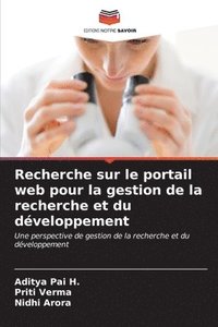 bokomslag Recherche sur le portail web pour la gestion de la recherche et du dveloppement