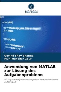 bokomslag Anwendung von MATLAB zur Lsung des Aufgabenproblems