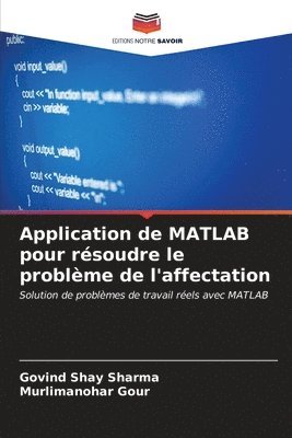 Application de MATLAB pour rsoudre le problme de l'affectation 1