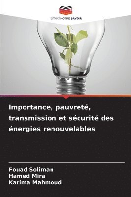 Importance, pauvret, transmission et scurit des nergies renouvelables 1