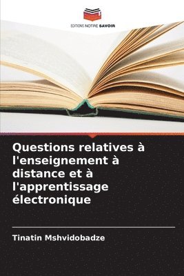 bokomslag Questions relatives  l'enseignement  distance et  l'apprentissage lectronique