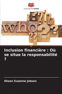 bokomslag Inclusion financire