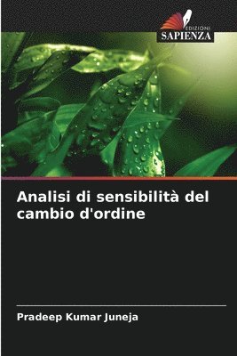 bokomslag Analisi di sensibilit del cambio d'ordine