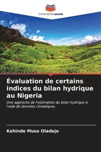 bokomslag valuation de certains indices du bilan hydrique au Nigeria