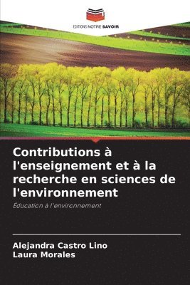 Contributions  l'enseignement et  la recherche en sciences de l'environnement 1