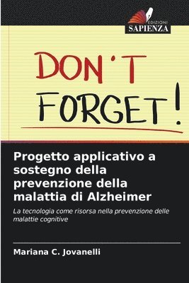 Progetto applicativo a sostegno della prevenzione della malattia di Alzheimer 1