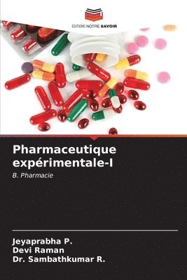 Pharmaceutique exprimentale-I 1