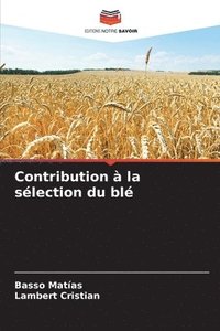 bokomslag Contribution  la slection du bl