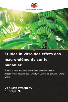 tudes in vitro des effets des macro-lments sur le bananier 1