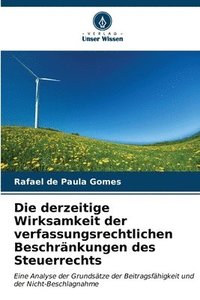 bokomslag Die derzeitige Wirksamkeit der verfassungsrechtlichen Beschrnkungen des Steuerrechts