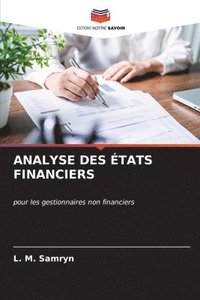 bokomslag Analyse Des tats Financiers